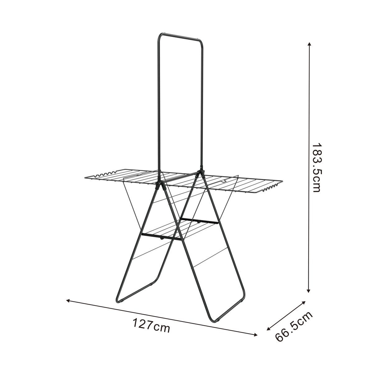 Foldable Drying Rack with Adjustable Wings – 65 Ft of Drying Space | Maxima